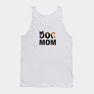 DOG MOM - Chihuahua oil painting word art Tank Top